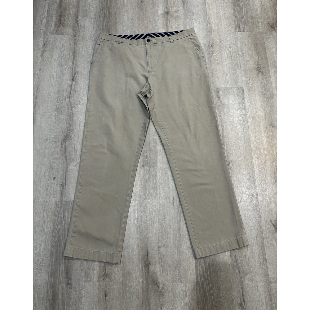 Kuhlman Khaki Dress Pants Tan Flat Front Cotton Men's Size 58 With Measure 40x34